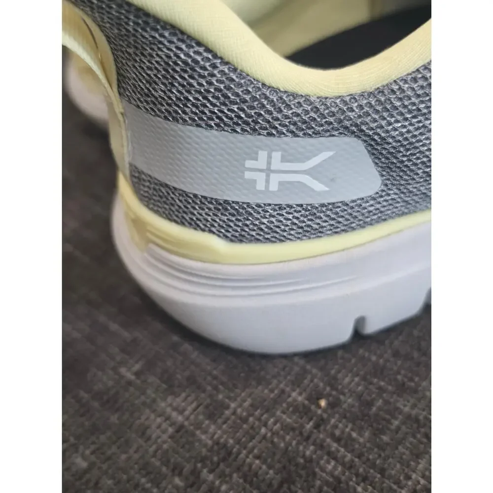 KURU FLEX Via Women’s 9.5 Wide Dove Gray Pale Lime Orthopedic Walking Shoes
